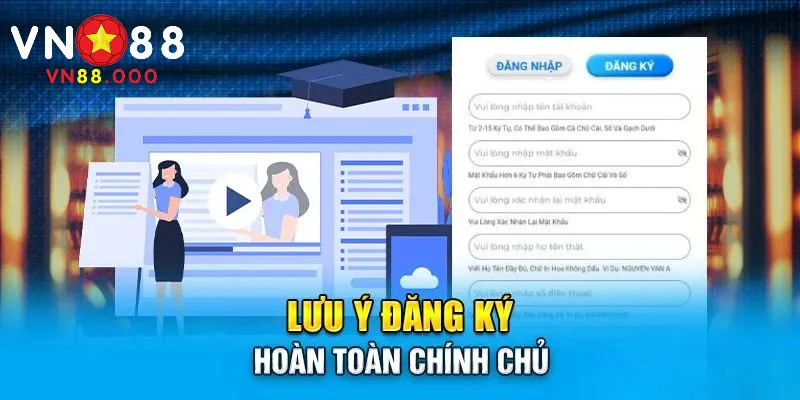Các lưu ý cần biết khi đăng ký thành viên